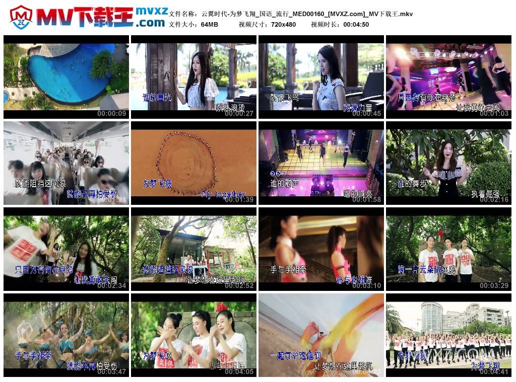 云翼时代-为梦飞翔_国语_流行_MED00160